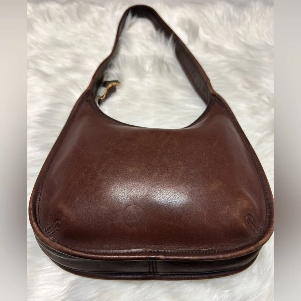 Vintage Coach 1998 ERGO Mini Zip 9020 Mahogany Bag - Picture 10 of 16